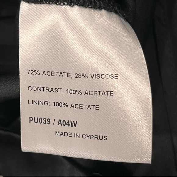 Karen Millen Black Rhinestone Crystal Embellished Waist Dress Pants size 4 - Picture 8 of 9